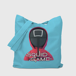 Сумка-шопер Squid game квадрат - Игра в кальмара, цвет: 3D-принт
