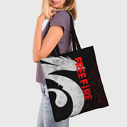 Сумка-шопер GARENA FREE FIRE, ЛОГО ИГРЫ ДРАКОН, цвет: 3D-принт — фото 2