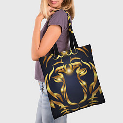 Сумка-шопер Золотой символ года Тигр, цвет: 3D-принт — фото 2