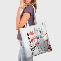 Сумка-шопер Rurouni Kenshin - Бродяга Кэнсин, цвет: 3D-принт — фото 2