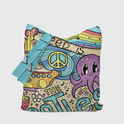 Сумка-шопер All you need is The Beatles, цвет: 3D-принт