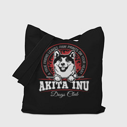 Сумка-шопер Акита-Ину Akita Inu, цвет: 3D-принт