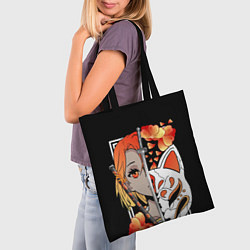 Сумка-шопер Samurai girl, цвет: 3D-принт — фото 2