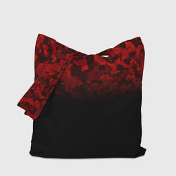 Сумка-шопер BLACK RED CAMO RED MILLITARY, цвет: 3D-принт