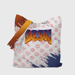 Сумка-шопер RUNES DOOM LOGO, цвет: 3D-принт