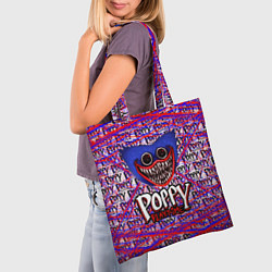Сумка-шопер Huggy Wuggy: Poppy Pattern, цвет: 3D-принт — фото 2