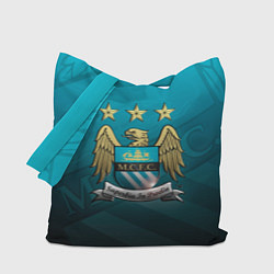 Сумка-шопер Manchester City Teal Themme, цвет: 3D-принт