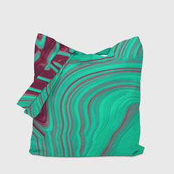 Сумка-шопер Зеленый прилив, цвет: 3D-принт