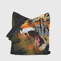 Сумка-шопер Тигр в гневе, цвет: 3D-принт