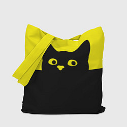 Сумка-шопер Котик голова кота, цвет: 3D-принт