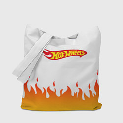 Сумка-шопер Hot Wheels Logo Fire, цвет: 3D-принт