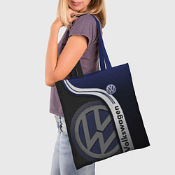 Сумка-шопер Volkswagen Фольксваген, цвет: 3D-принт — фото 2