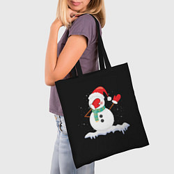 Сумка-шопер Cartoon Dab Snowman, цвет: 3D-принт — фото 2