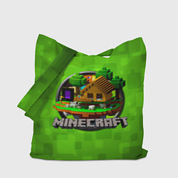 Сумка-шопер Minecraft Logo Green, цвет: 3D-принт