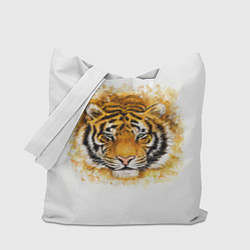Сумка-шопер Дикий Тигр Wild Tiger, цвет: 3D-принт