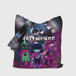 Сумка-шопер DELTARUNE ГЕРОИ В БОЙ!, цвет: 3D-принт