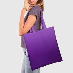 Сумка-шопер Красивый фиолетовый градиент, цвет: 3D-принт — фото 2