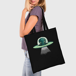 Сумка-шопер Инопланетный гость, цвет: 3D-принт — фото 2