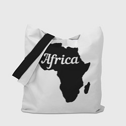 Сумка-шоппер Африка черно-белая двусторонняя