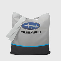 Сумка-шопер Subaru Неоновая полоса, цвет: 3D-принт