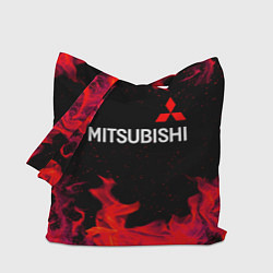 Сумка-шопер Mitsubishi пламя огня, цвет: 3D-принт