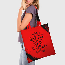 Сумка-шопер NEW WORLD Битва, цвет: 3D-принт — фото 2