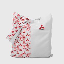 Сумка-шопер Mitsubishi Mini logo Half pattern, цвет: 3D-принт