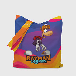 Сумка-шопер Rayman абстрактные волны, цвет: 3D-принт