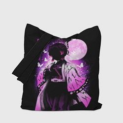 Сумка-шопер Шинобу Кочо силуэт Клинок рассекающего демона, цвет: 3D-принт