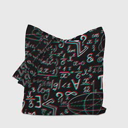 Сумка-шопер ФОРМУЛЫ ГЛИТЧ GLITCH, цвет: 3D-принт