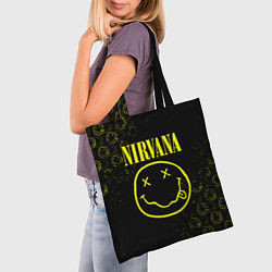 Сумка-шопер NIRVANA логотипы, цвет: 3D-принт — фото 2