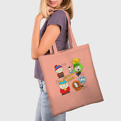 Сумка-шопер Южный парк персонажи South Park, цвет: 3D-принт — фото 2