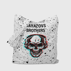 Сумка-шопер Gayazovs Brothers ЧЕРЕП Краска, цвет: 3D-принт