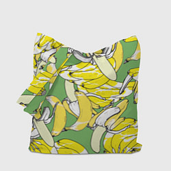 Сумка-шопер Banana pattern Summer Food, цвет: 3D-принт