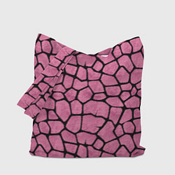 Сумка-шопер Шерсть розового жирафа, цвет: 3D-принт