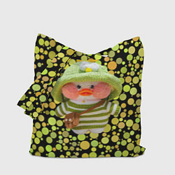 Сумка-шопер Лалафанфан взеленой шляпке, цвет: 3D-принт