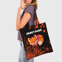 Сумка-шопер Анастасия ЛИСИЧКА Краска, цвет: 3D-принт — фото 2