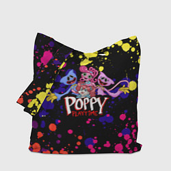 Сумка-шопер Poppy Playtime Huggy, Kissy, Poppy, Mommy Long Leg, цвет: 3D-принт