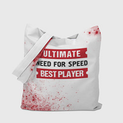 Сумка-шопер Need for Speed таблички Ultimate и Best Player, цвет: 3D-принт