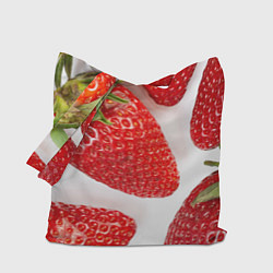 Сумка-шопер Strawberries, цвет: 3D-принт