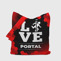 Сумка-шопер Portal Love Классика, цвет: 3D-принт