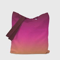 Сумка-шопер Оранжево-пурпурный градиент, цвет: 3D-принт