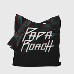 Сумка-шопер Papa roach Glitch Big Logo, цвет: 3D-принт