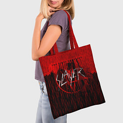 Сумка-шопер The Vinyl Conflict - Slayer, цвет: 3D-принт — фото 2
