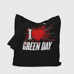 Сумка-шопер Green Day Сердце, цвет: 3D-принт