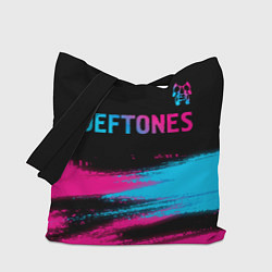 Сумка-шопер Deftones Neon Gradient, цвет: 3D-принт