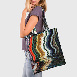 Сумка-шопер Glitch pattern - fashion trend, цвет: 3D-принт — фото 2