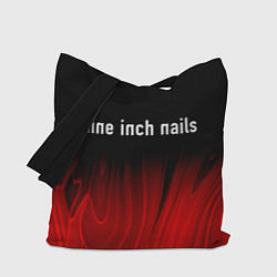 Сумка-шопер Nine Inch Nails Red Plasma, цвет: 3D-принт