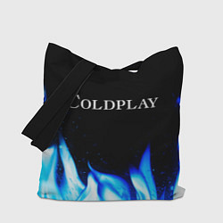 Сумка-шопер Coldplay Blue Fire, цвет: 3D-принт