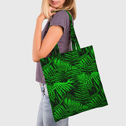 Сумка-шопер Листья папоротника - текстура, цвет: 3D-принт — фото 2